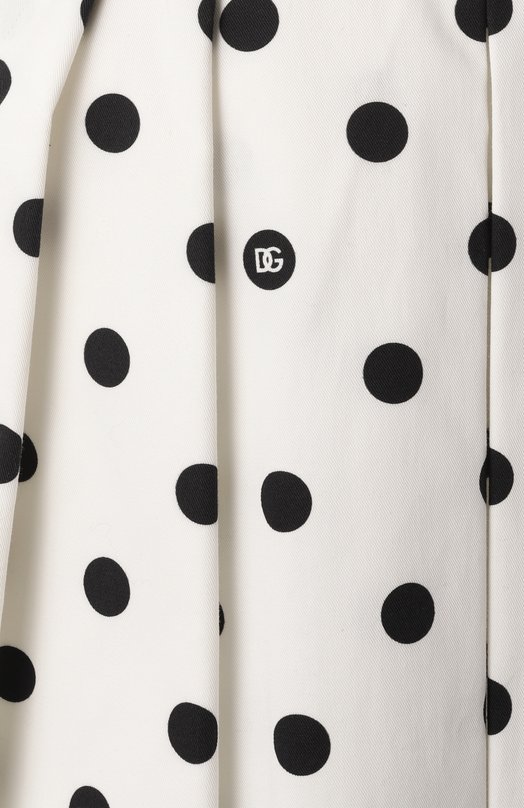 Хлопковая юбка Dolce & Gabbana F4CLQT/FSFNM Белый  F4CLQT/FSFNM Фото 6