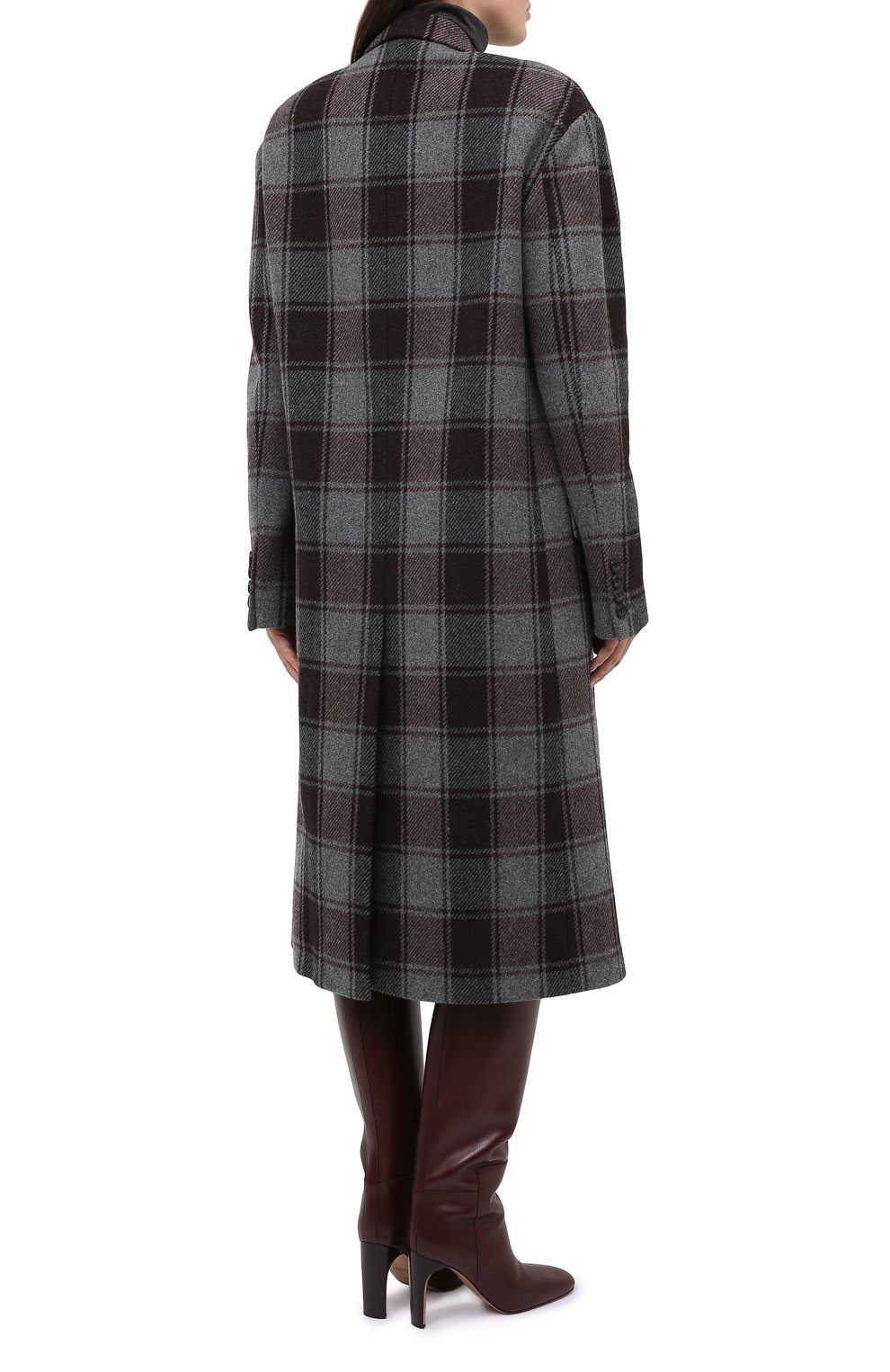 Шерстяное пальто DRIES VAN NOTEN бордового цвета по цене 192500 руб., арт. 202-10225-1132, фото 4 Шерстяное пальто DRIES VAN NOTEN, арт. 202-10225-1132, фото 4