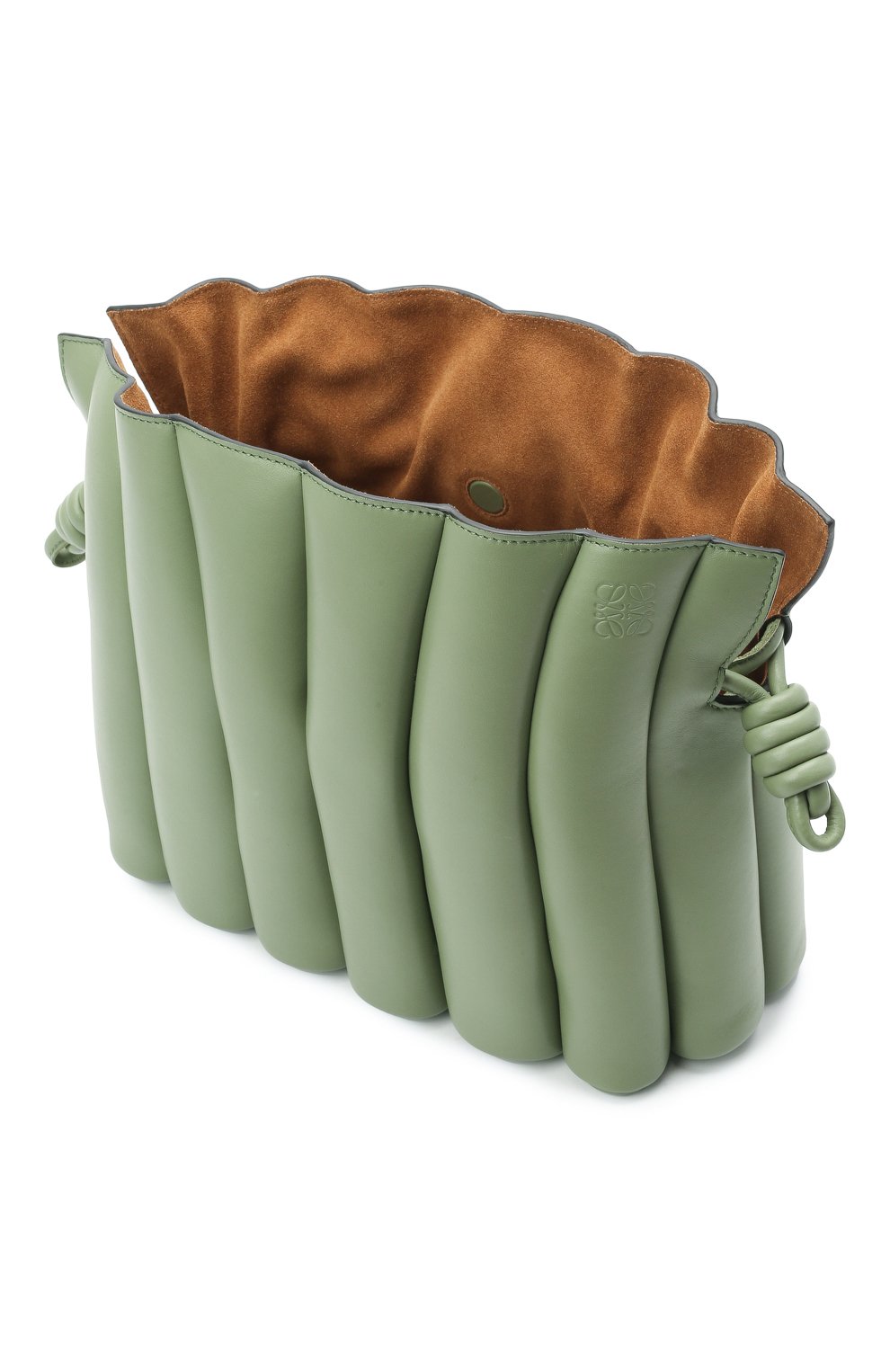 Сумка flamenco LOEWE зеленого цвета по цене 348500 руб., арт. A411FC4X01, фото 4 Сумка flamenco LOEWE, арт. A411FC4X01, фото 4