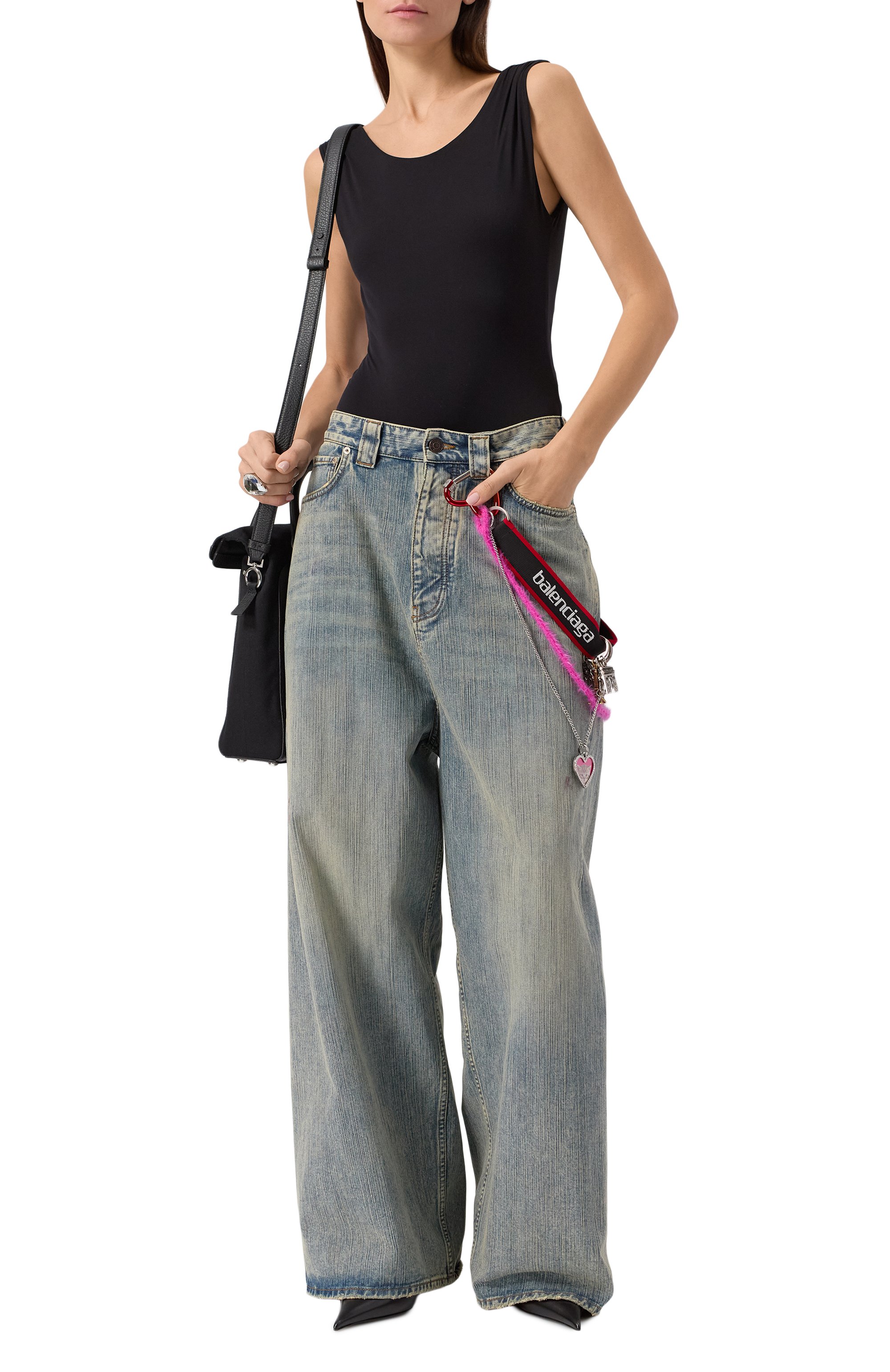 Боди AGOLDE черного цвета по цене 38300 руб., арт. A73431460, фото 2 Боди AGOLDE, арт. A73431460, фото 2