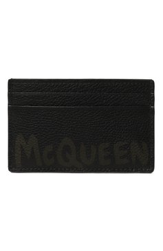 Мужской кожаный футляр для кредитных карт ALEXANDER MCQUEEN черного цвета, арт. 736230/1AAQ5 | Фото 1 (Материал: Натуральная кожа; Материал сплава: Проставлено; Нос: Не проставл�ено)