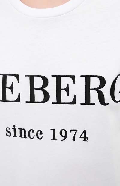 Хлопковая футболка ICEBERG, арт. 21E I2P0/F09A/6301, фото 5