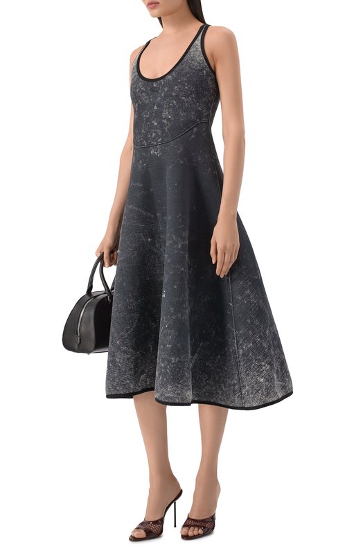 Хлопковое платье Diesel A20059/0DCCK Серый  A20059/0DCCK Фото 2