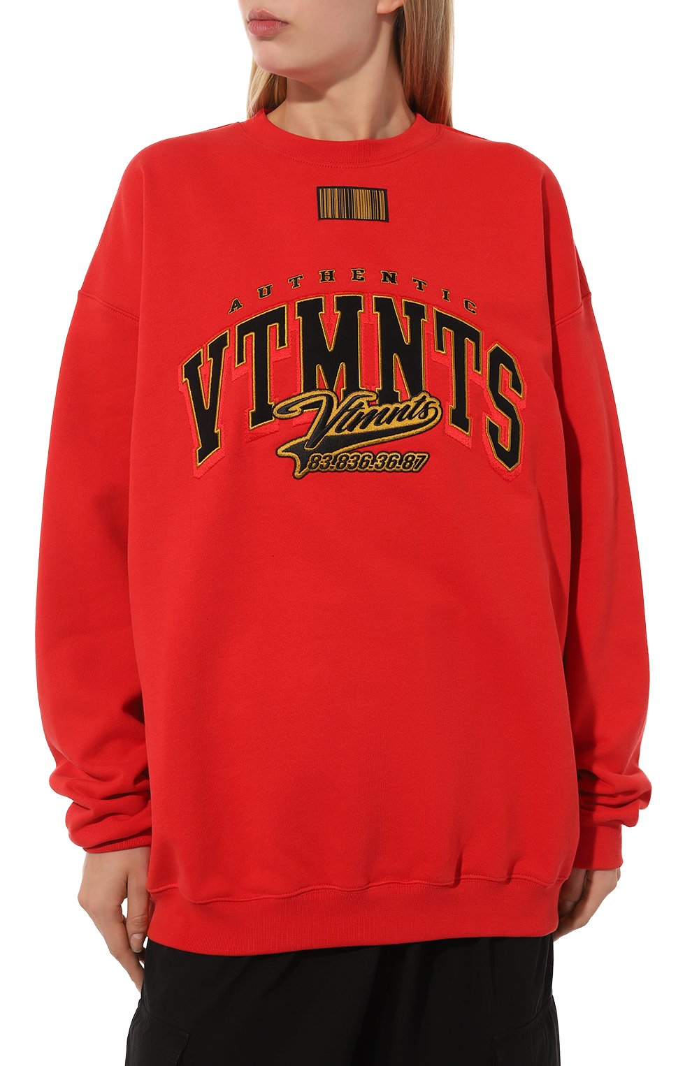 Хлопковый свитшот VTMNTS, арт. VL12TR160R, фото 3
