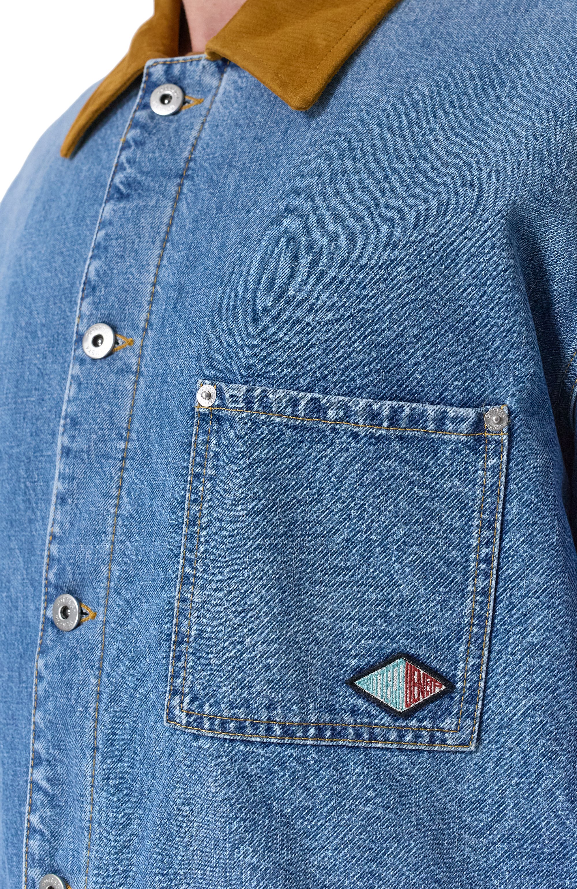 Джинсовая куртка BOTTEGA VENETA синего цвета по цене 325500 руб., арт. 813522/V42W0, фото 5 Джинсовая куртка BOTTEGA VENETA, арт. 813522/V42W0, фото 5