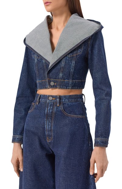 Джинсовая куртка ALAIA, арт. AA9V0306D014C, фото 3