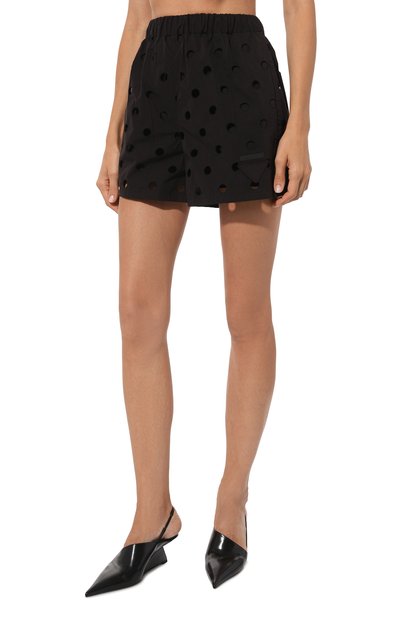 Хлопковые шорты PRADA, арт. P202E-1Y8Q-F0002-202, фото 3