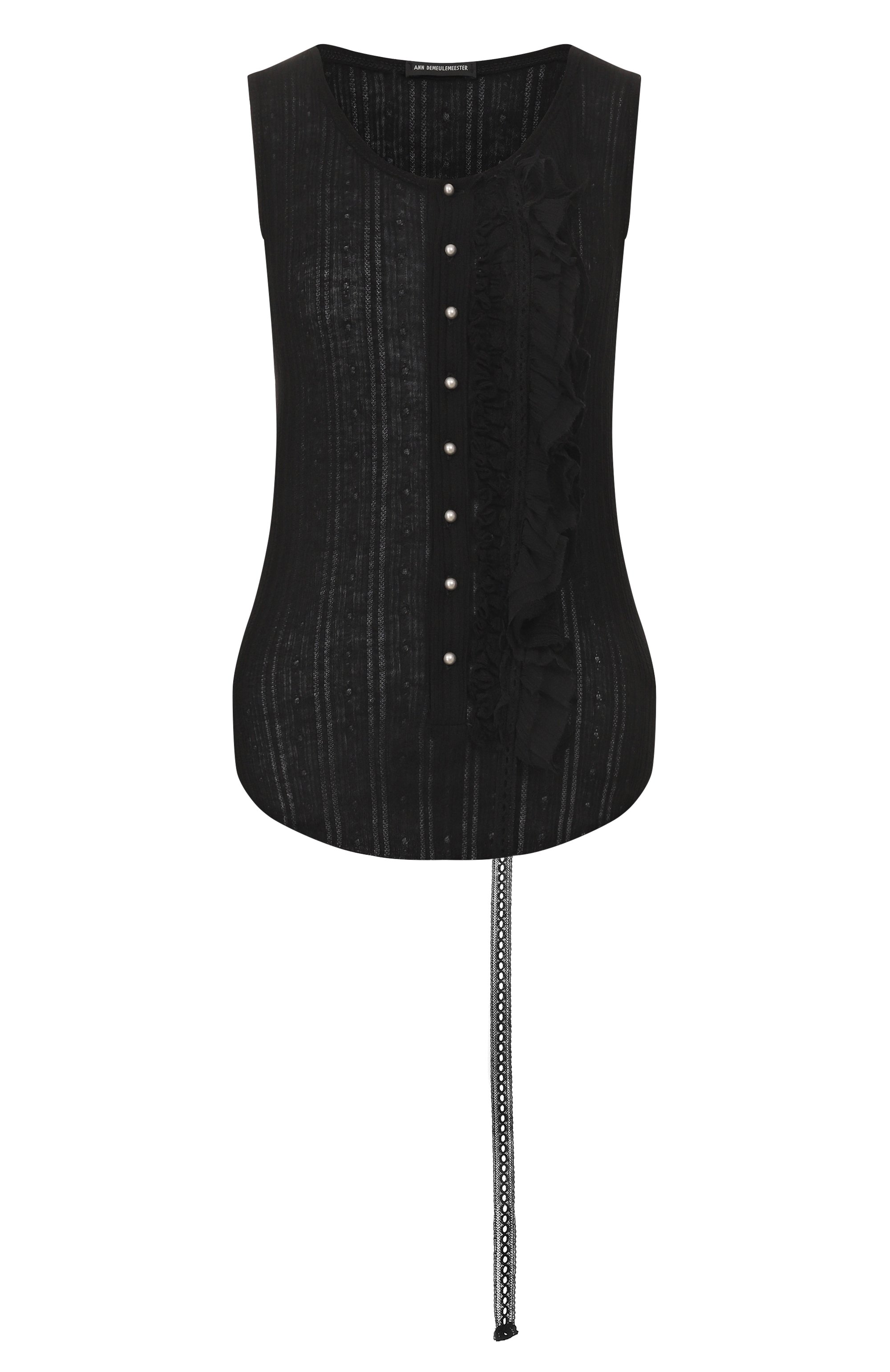 Хлопковая майка ANN DEMEULEMEESTER, арт. B0013947/FA736, фото 1