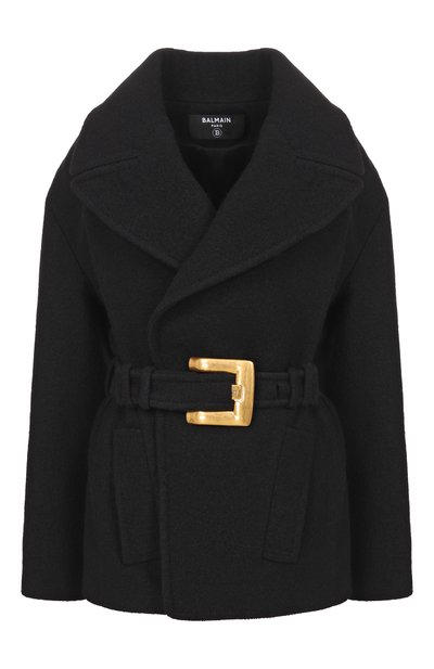 Женское шерстяное полупальто BALMAIN, арт. HF1UA215/WC70