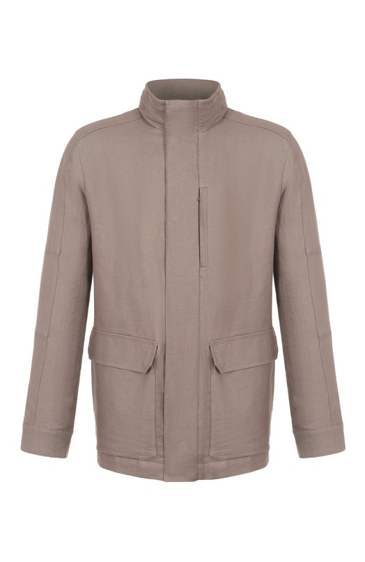 Льняная куртка Corneliani 2525P5-2520152 Бежевый 2525P5-2520152