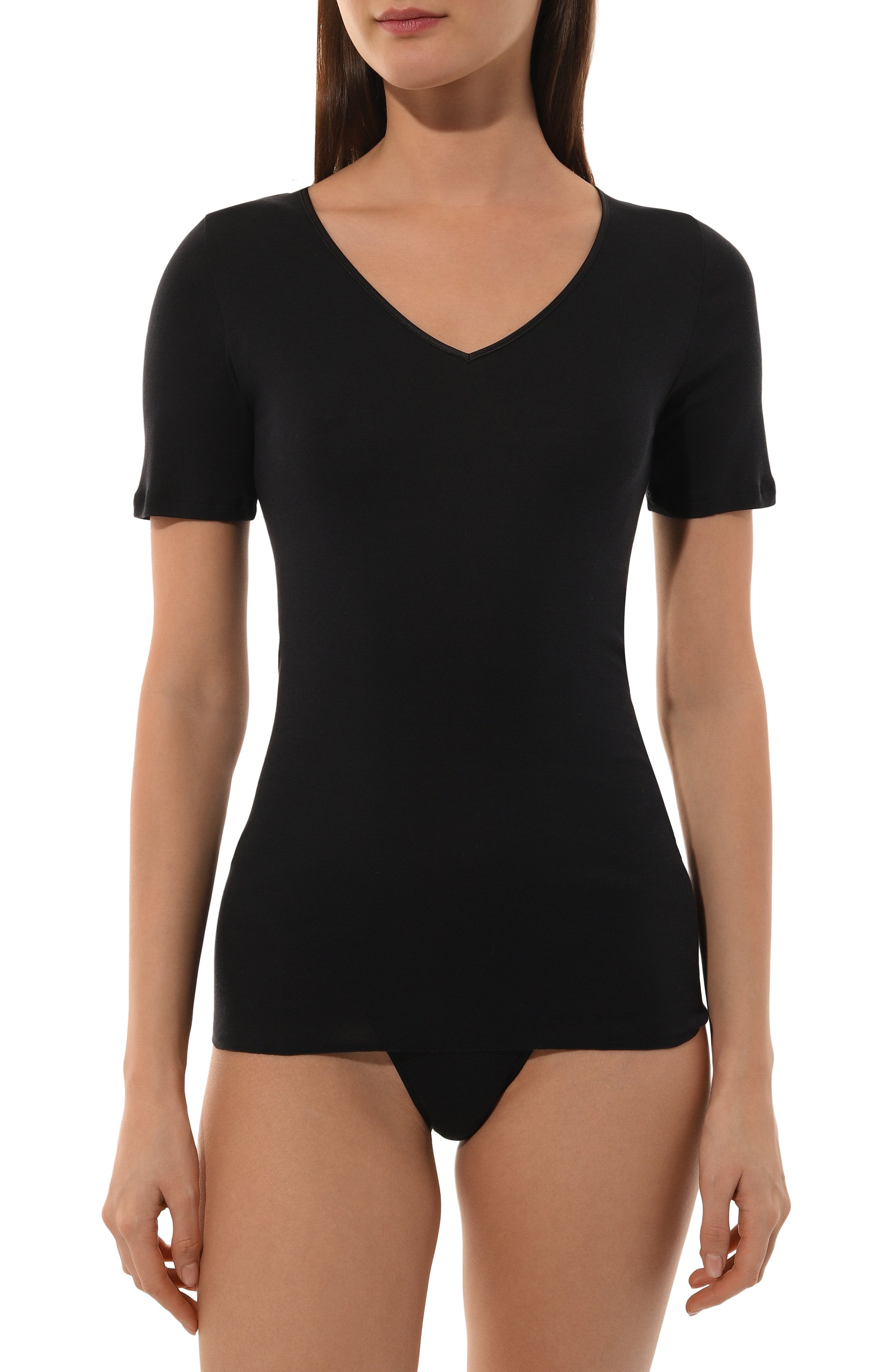 Хлопковая футболка HANRO, арт. 071603, фото 2