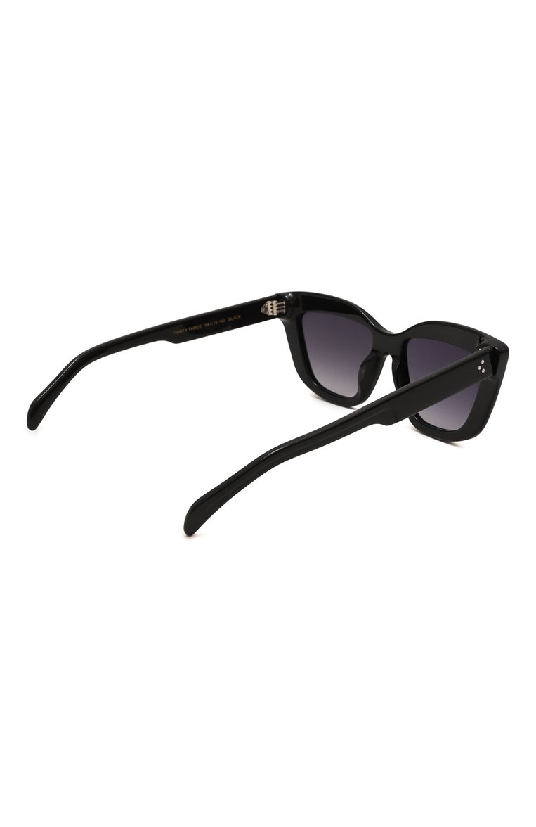 Женские солнцезащитные очки G.O.D. EYEWEAR черного цвета, арт. THIRTY THREE BLACK/GREY | Фото 4 (Тип очков: С/з; Региональные ограничения белый список (Axapta Mercury): Не проставлено; Материал: Пластик; Нос: Не проставлено; Оптика Гендер: оптика-женское; Очки форма: Квадратные)