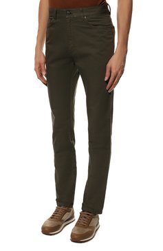 Брюки из хлопка и льна ZEGNA, арт. UZI37/GAN, фото 3