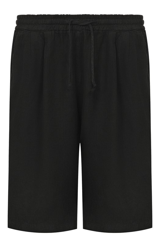 Льняные шорты Never Enough 2B6M512-148/MPA079 W142 Чёрный 2B6M512-148/MPA079 W142