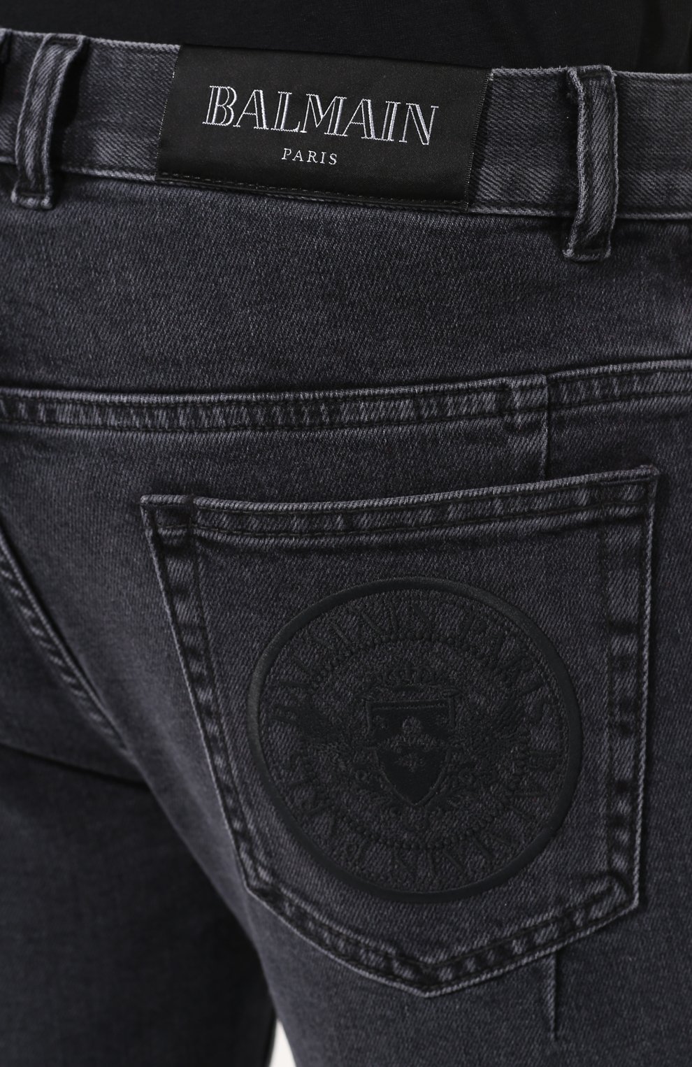 Джинсы BALMAIN черного цвета по цене 95650 руб., арт. SH15623/Z073, фото 5 Джинсы BALMAIN, арт. SH15623/Z073, фото 5