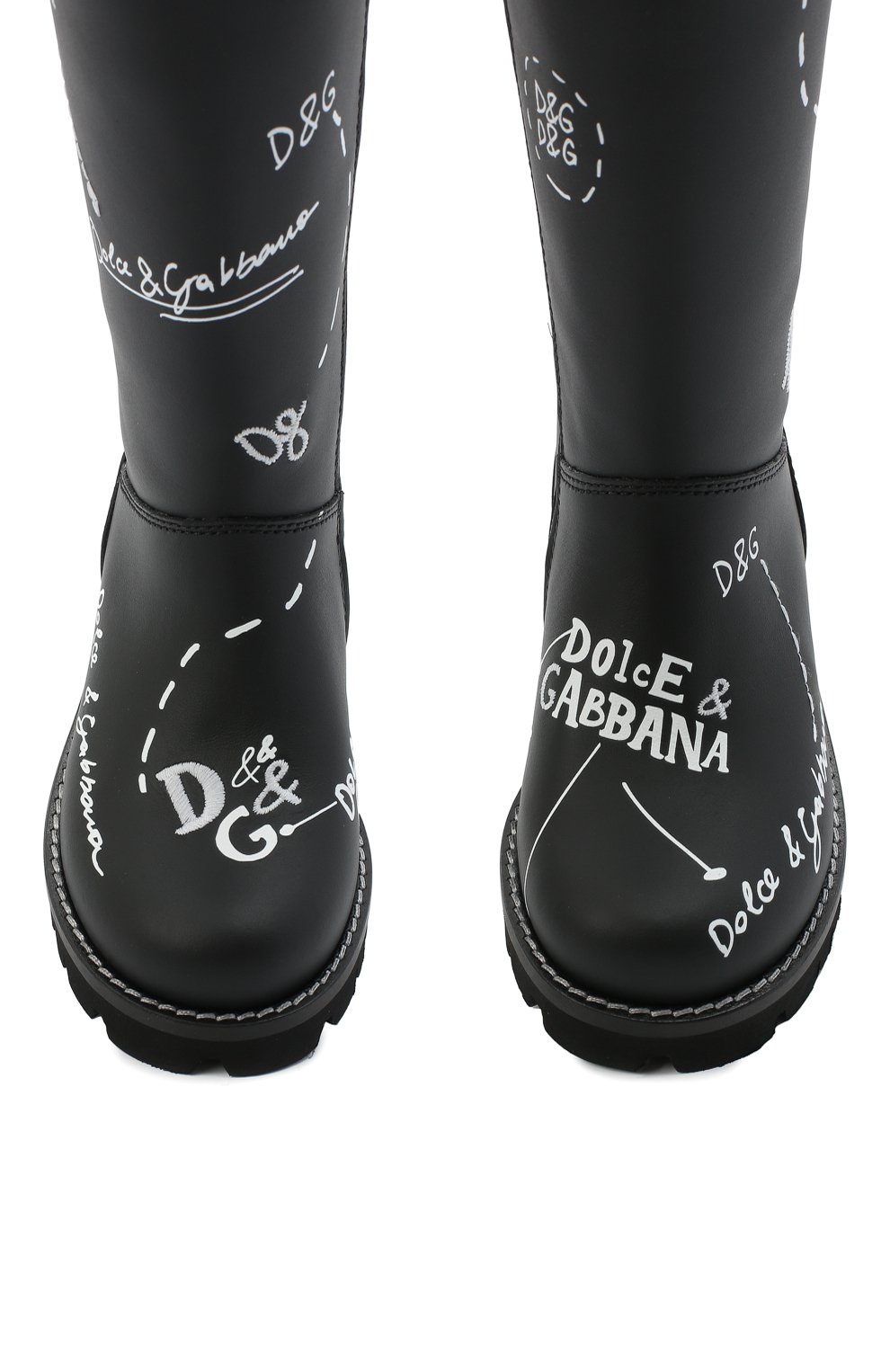 Кожаные сапоги DOLCE & GABBANA, арт. D10958/AH813/37-39, фото 4