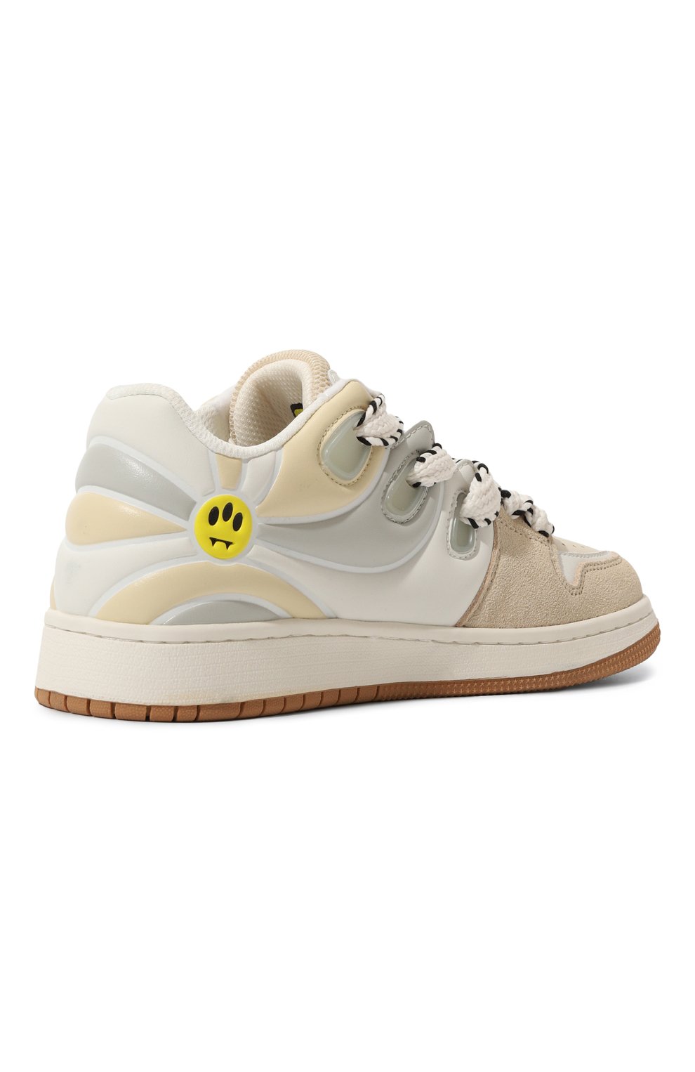 Кеды BARROW кремового цвета по цене 18400 руб., арт. F4BKJUSN148, фото 3 Кеды BARROW, арт. F4BKJUSN148, фото 3