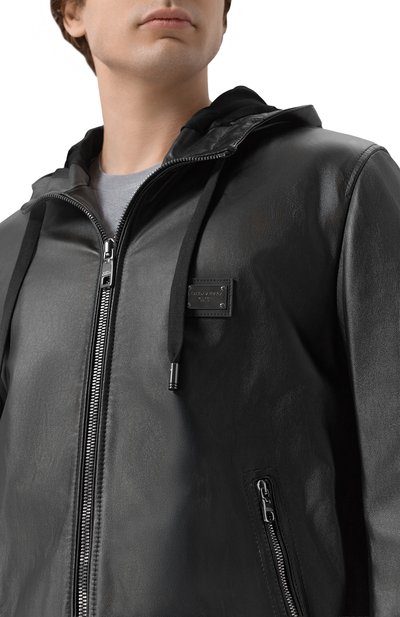 Кожаный бомбер DOLCE & GABBANA, арт. G9ZY6L/GK311, фото 5