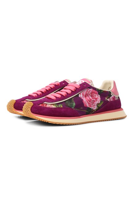 Женские комбинированные кроссовки dg cushion DOLCE & GABBANA, арт. CK2288/A6N66