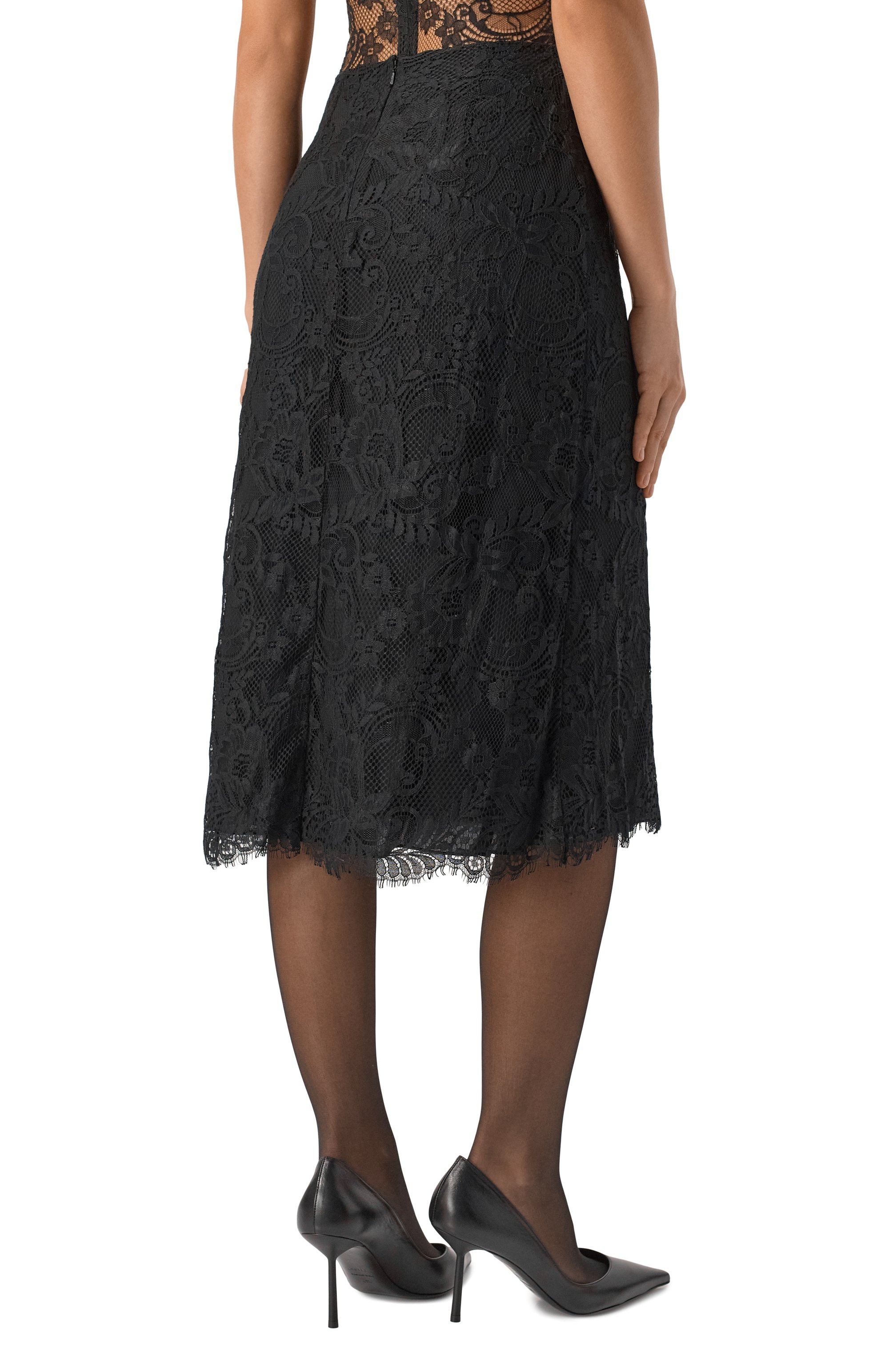 Юбка из шелка и хлопка ELIE SAAB, арт. SK219NF25/LA004, фото 4