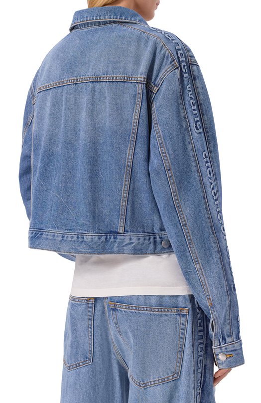 Джинсовая куртка Alexander Wang 4DC1262952 Голубой  4DC1262952 Фото 4