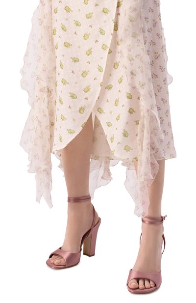 Текстильные босоножки lara 100 PARIS TEXAS розового цвета по цене 69150 руб., арт. PX1543/XTSAT, фото 3 Текстильные босоножки lara 100 PARIS TEXAS, арт. PX1543/XTSAT, фото 3