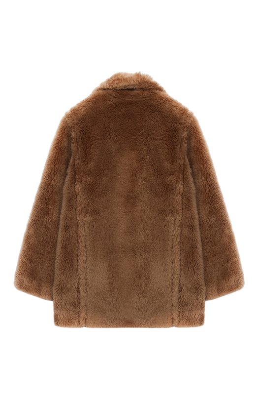 Шерстяное пальто Yves Salomon Enfant Коричневый, фото 2