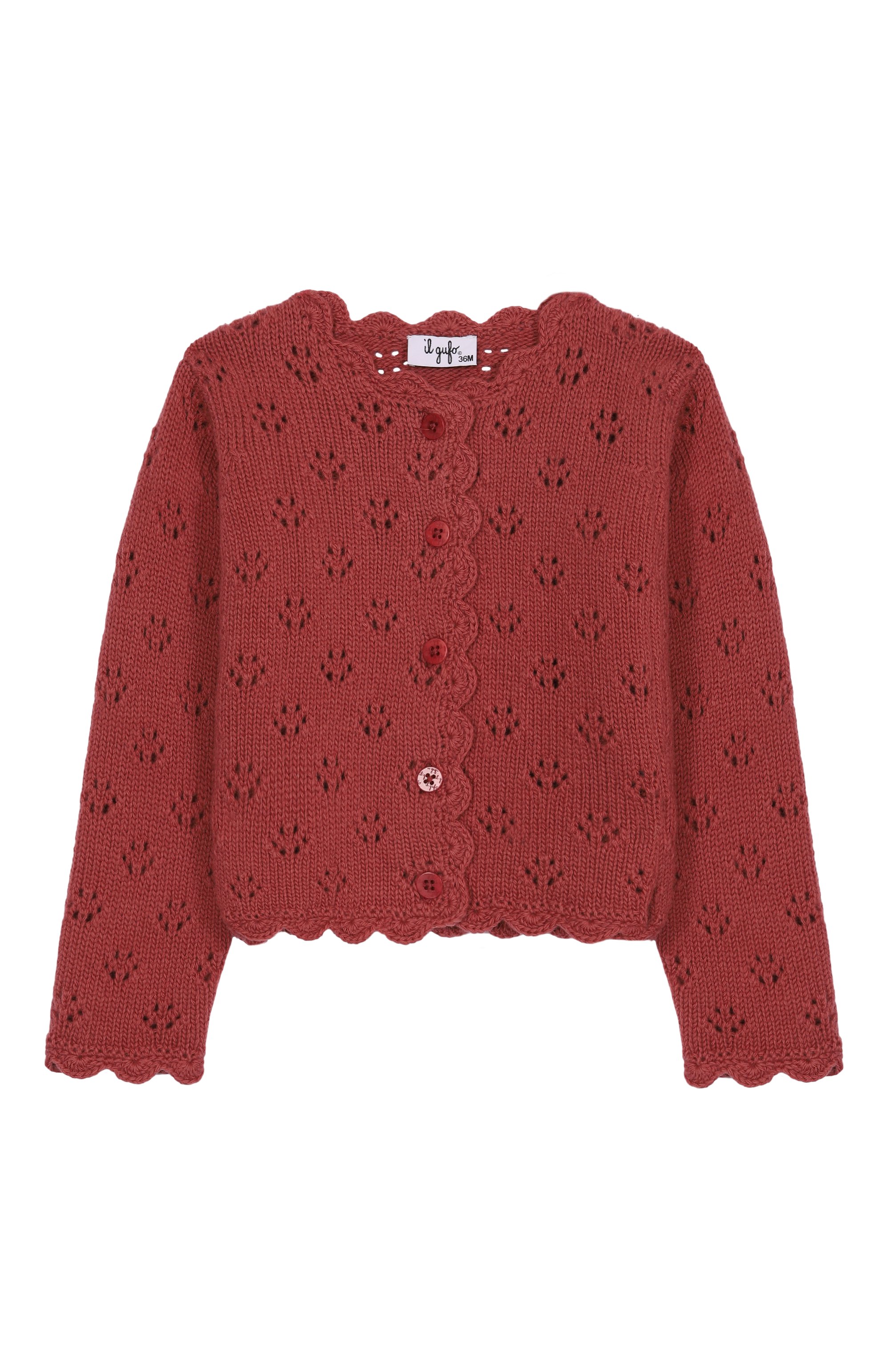 Шерстяной кардиган IL GUFO, арт. A25GGF0013EM220/2-4, фото 1