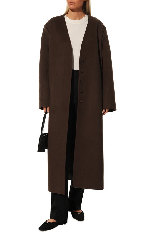 Пальто из шерсти и кашемира Agreeg 14010434 Коричневый  14010434 Фото 2