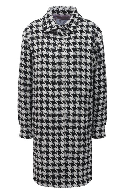 Пальто из шерсти и кашемира SEVEN LAB, арт. SPL20-tw pepita, фото 1