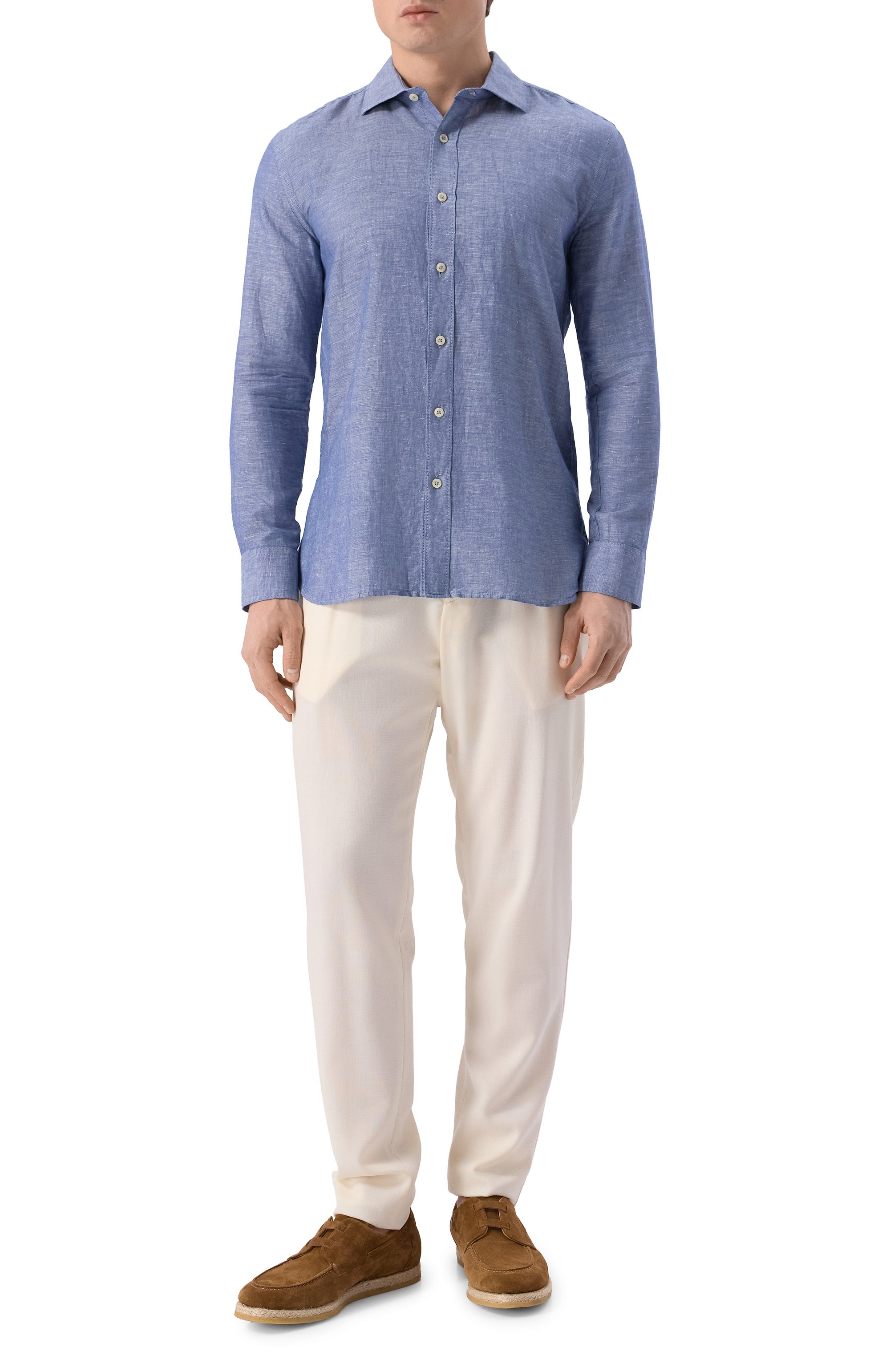 Рубашка изо льна и хлопка 120% LINO, арт. 32ALIM1311/D879/100, фото 2