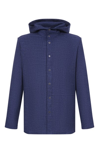 Мужская рубашка из шерсти и шелка KITON, арт. UMCPETEK0119G06