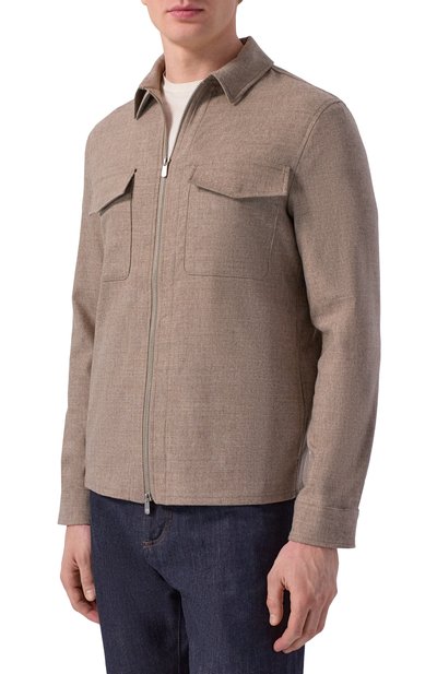 Куртка-рубашка из шерсти и кашемира MARCO PESCAROLO, арт. URUS/5229, фото 3