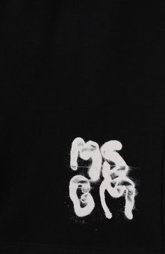 Детские хлопковые шорты MSGM KIDS черного цвета, арт. S5MSJBBE024 | Фото 3 (Материал сплава: Проставлено; Нос: Не проставлено; Случай: Повседневный; Мальчики Кросс-КТ: Шорты-спорт; Материал внешний: Хлопок; Ростовка одежда: 16 лет | 164 см, 6 лет | 116 см, 8 лет | 128 см, 12 лет | 152 см, 10 - 11 лет | 140 - 146см)