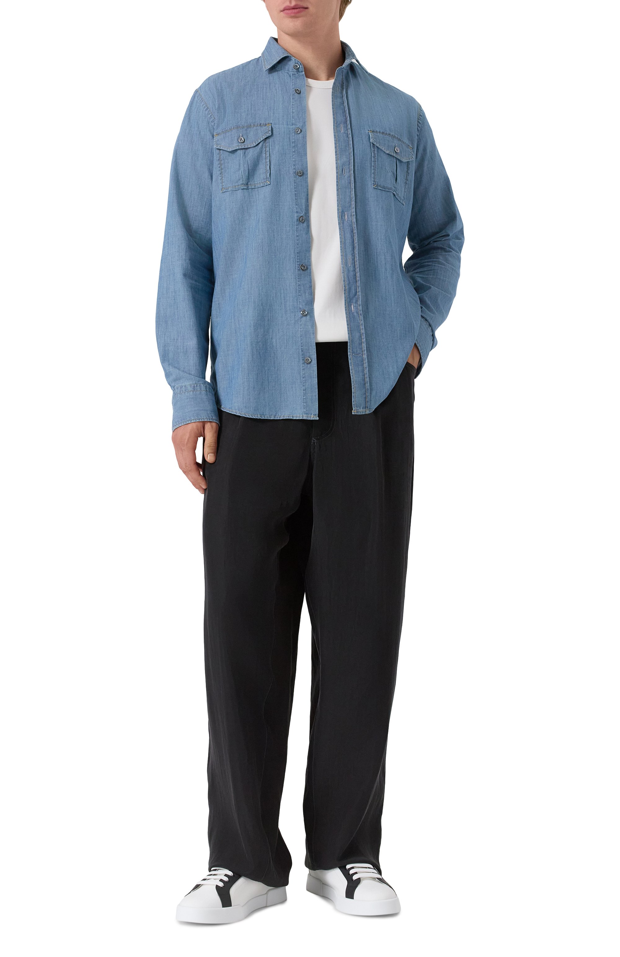 Комбинированные кеды portofino light strobel DOLCE & GABBANA белого цвета по цене 65350 руб., арт. CS2343/AE629, фото 2 Комбинированные кеды portofino light strobel DOLCE & GABBANA, арт. CS2343/AE629, фото 2