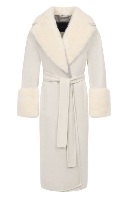 Женское кашемировое пальто с отделкой из норки KITON, арт. D60621DK0541A01