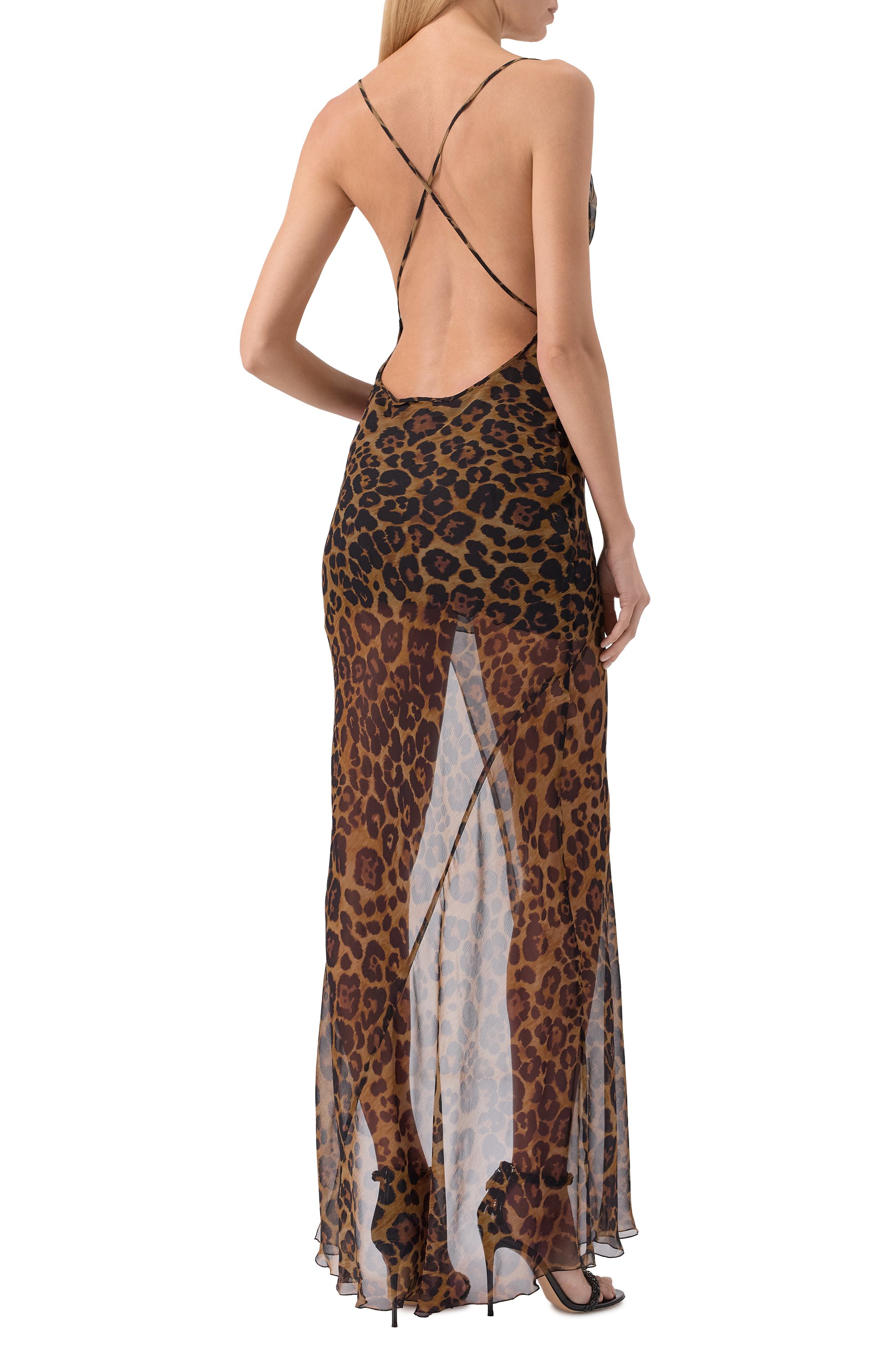 Шелковое платье BLUMARINE, арт. 2A668A, фото 4