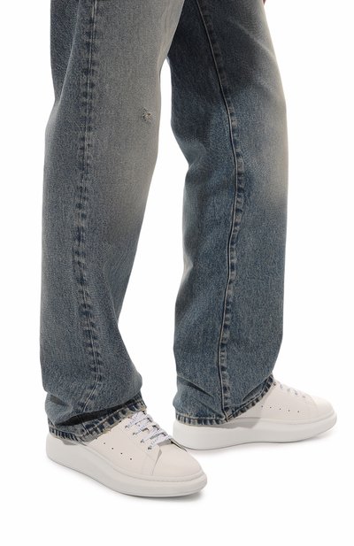 Кожаные кеды oversized ALEXANDER MCQUEEN, арт. 625162 WIBNG, фото 3