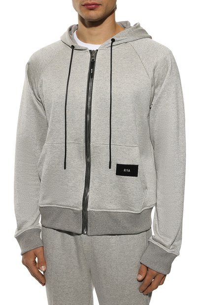 Хлопковая толстовка RTA, арт. MS22-A786-7288LTGRY, фото 3