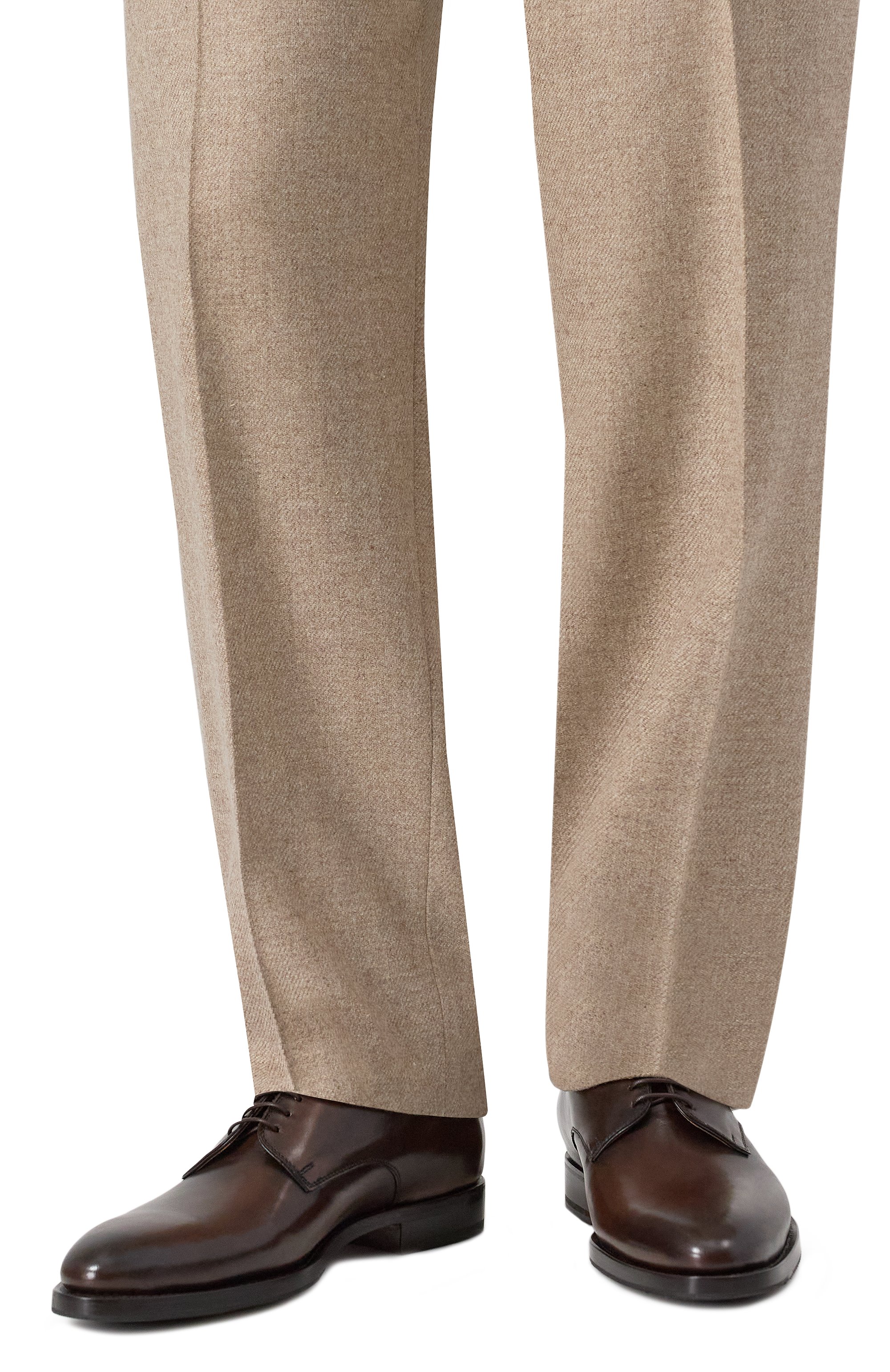 Кожаные дерби KITON коричневого цвета по цене 399500 руб., арт. USSA101N0010107, фото 3 Кожаные дерби KITON, арт. USSA101N0010107, фото 3