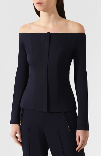 Шерстяной жакет с открытыми плечами RALPH LAUREN, арт. 290740110, фото 3