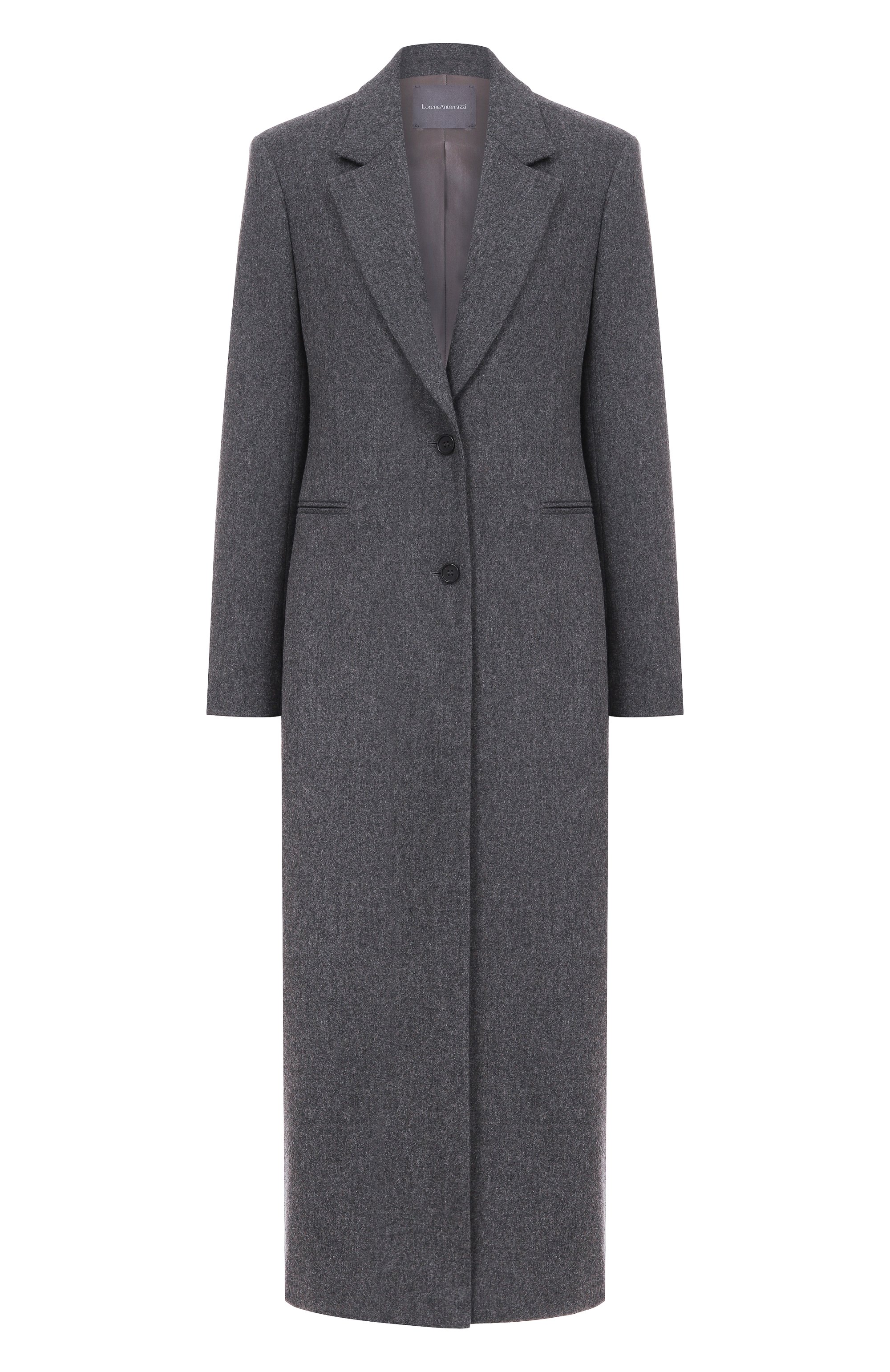 Шерстяное пальто LORENA ANTONIAZZI серого цвета по цене 169500 руб., арт. CP52B/4010, фото 1 Шерстяное пальто LORENA ANTONIAZZI, арт. CP52B/4010, фото 1