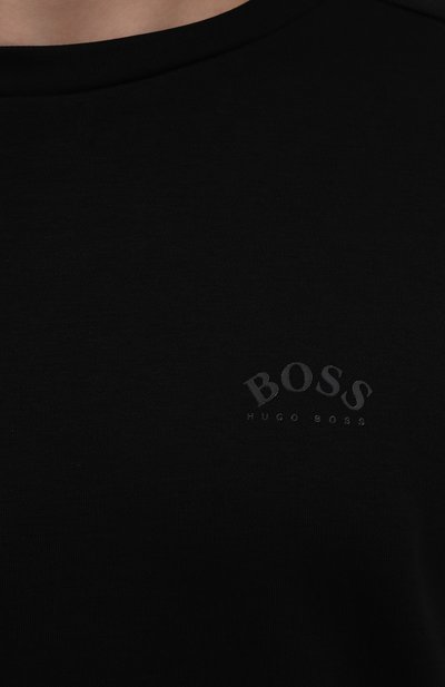 Хлопковый свитшот BOSS черного цвета по цене 14850 руб., арт. 50455074, фото 5 Хлопковый свитшот BOSS, арт. 50455074, фото 5