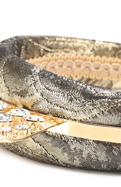 Ободок с металлизированной отделкой и декором DOLCE & GABBANA, арт. 0131/WHJ8J4/W1111, фото 3