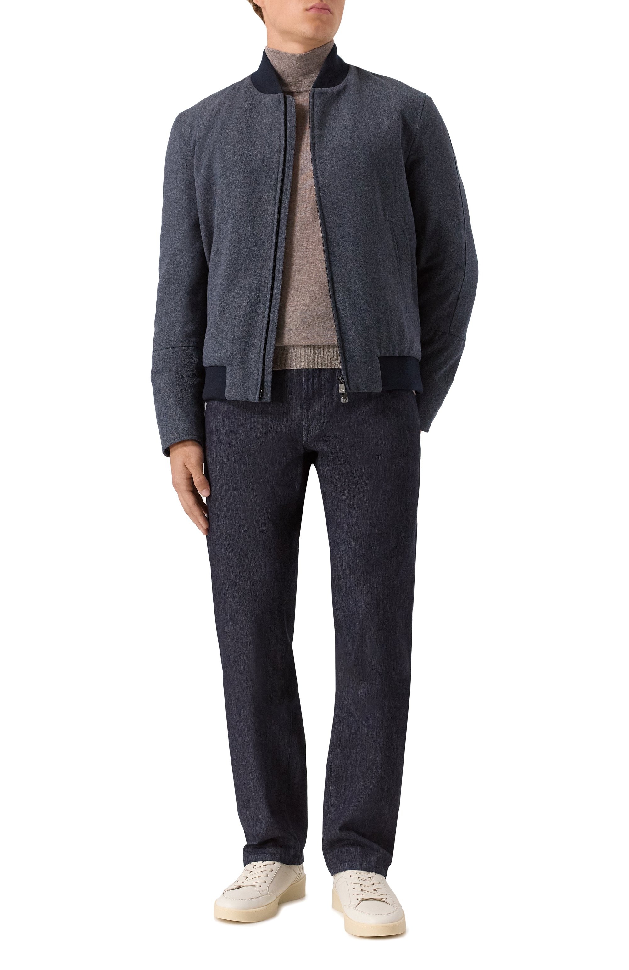 Бомбер из шерсти и хлопка CORNELIANI, арт. 26L512-2618331, фото 2