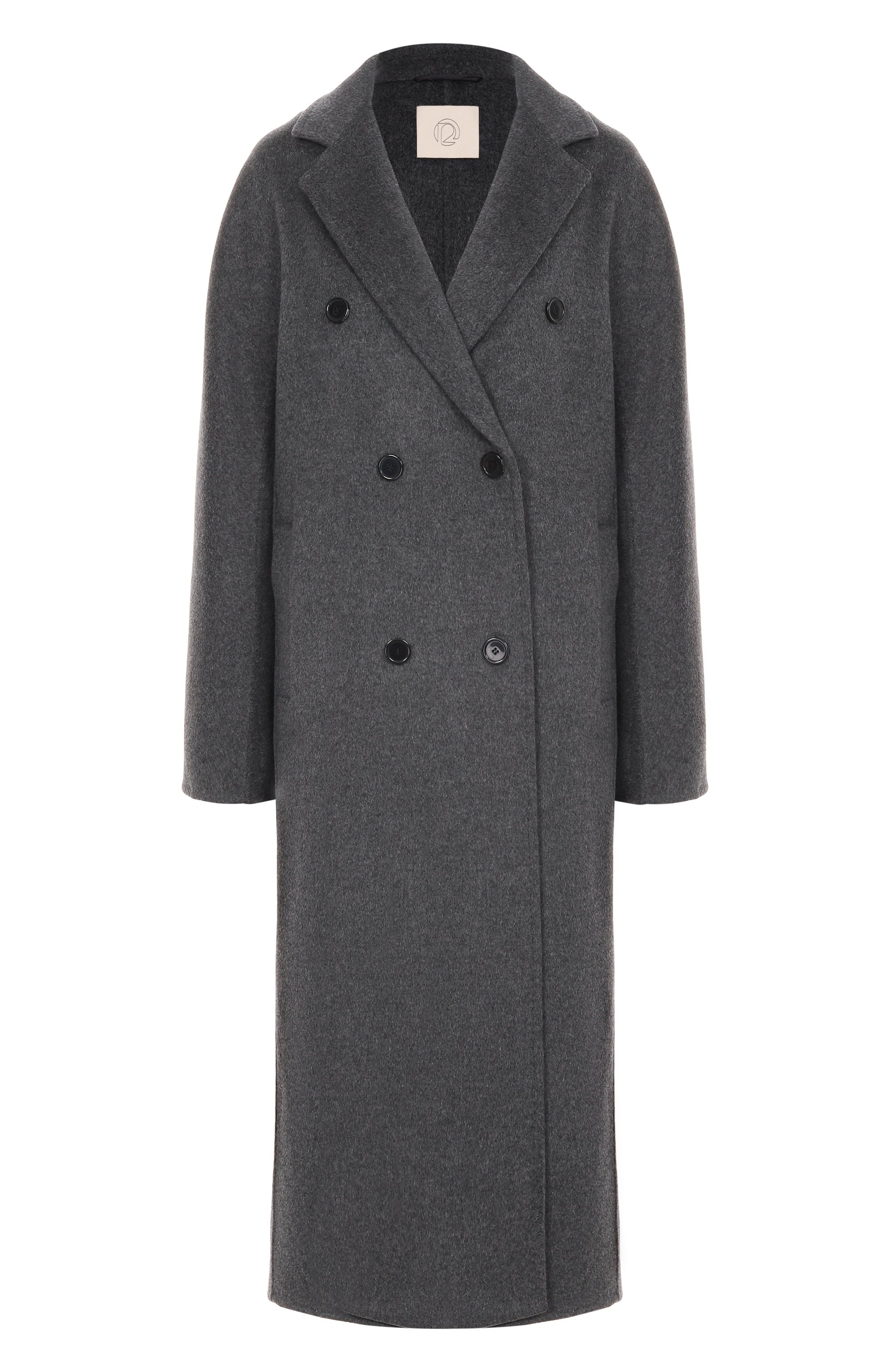 Пальто из шерсти и кашемира 12 STOREEZ серого цвета по цене 65000 руб., арт. 130878, фото 1 Пальто из шерсти и кашемира 12 STOREEZ, арт. 130878, фото 1