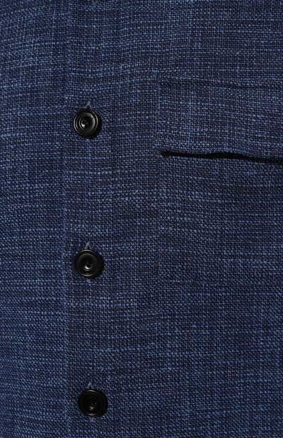 Рубашка из шерсти и шелка KITON, арт. UMCBUBAK0643C, фото 5