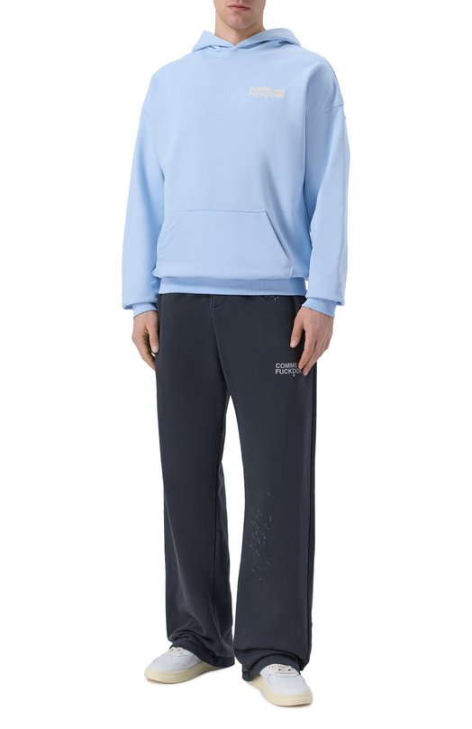 Хлопковые брюки Comme des Fuckdown CFABM02050 Чёрный  CFABM02050 Фото 2