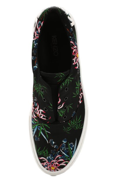 Текстильные кеды k-skate KENZO черного цвета по цене 32450 руб., арт. FA55SN260F77, фото 5 Текстильные кеды k-skate KENZO, арт. FA55SN260F77, фото 5