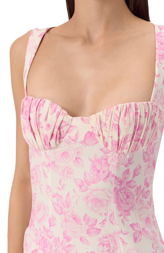 Платье из вискозы ROWEN ROSE DRS_RR389 Розовый  DRS_RR389 Фото 5